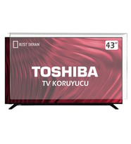 TOSHIBA 43L3863DG TV EKRAN KORUYUCU - Toshiba 43" inç Ekran Kırılmaz Koruyucu