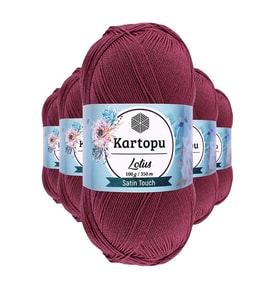 Northcity 5 Adet Lotus Bikini Büstiyer Bluz Örgü İpi K756 Begonvil