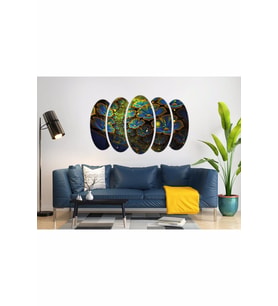 MAVİ ÇİÇEKLER MDF TABLO-0736