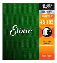 Elixir 14677 Nanoweb Medium 4 Telli Bas Gitar Teli (45-105)