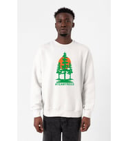 Mr Beast Team Trees Beyaz Erkek 2ip Sweatshirt