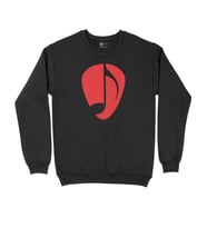 Kırmızı Nota Siyah Sweatshirt