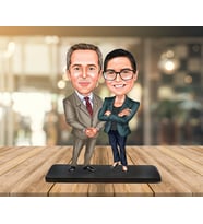 Kişiye Özel Karikatür Biblo ÇİFT