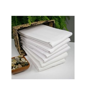 2 Adet Beyaz Çift Kişilik %100 Pamuk Otel Nevresim Yorgan Kılıfı 200×220 Cm 63 Tel Dokuma