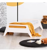 Montes Tek Kişilik Karyola Mdf Montessori Çocuk ve Bebek Yatak (Beyaz)