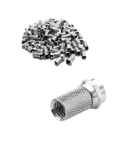 Ayt Fully E-320AA F Konnektör Geniş RG6-U6 100 lü Paket Uydu Lnb Kablosu Ucu Aparatı