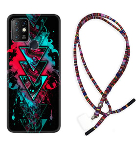 INFINIX Hot 8 9 10 11S Hot 10 Play 10T Kılıf Boyun Asklı Rasta Silikon Down 1719