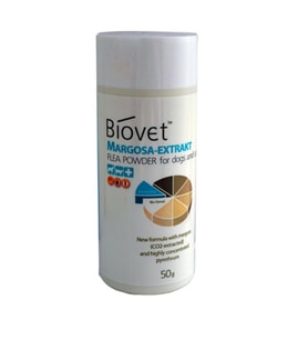 Biovet Bitkisel Kedi Köpek Pire Uzaklaştırıcı Toz 50 gr (Beyaz)