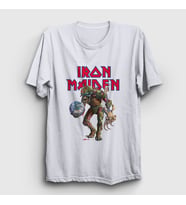 Presmono Unisex Beyaz World Iron Maiden T-Shirt 87321tt