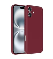 Apple iPhone 16 Uyumlu Kılıf Kamera Korumalı Kartlık Hazneli Zore Vitra Kapak (Mürdüm)