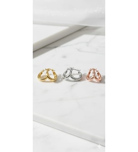 925 Ayar Papatya Silver halka küpe.zarif küpe.rose.gold.rodaj