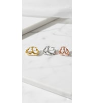 925 Ayar Papatya Silver halka küpe.zarif küpe.rose.gold.rodaj