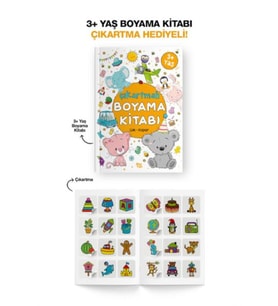 Çıkartmalı Boyama Kitabı 3 Yaş +