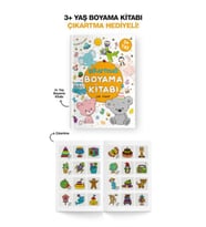 Çıkartmalı Boyama Kitabı 3 Yaş +