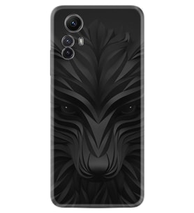 Xiaomi Redmi Note 12S Kılıf Resimli Desenli Baskılı Silikon Black Fox 1325