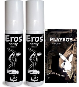 Eros 2 Tane Erkekler Için Özel Stop Spreyi 20 Ml (Black) + Lubrikantjel