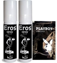 Eros 2 Tane Erkekler Için Özel Stop Spreyi 20 Ml (Black) + Lubrikantjel