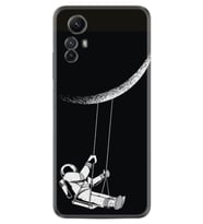 Xiaomi Redmi Note 12S Kılıf Resimli Desenli Silikon Platinium Series Astronot 519