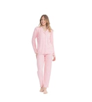 U.S. Polo Assn. Kadın Boydan Patlı Uzun Kollu Pijama Takımı
