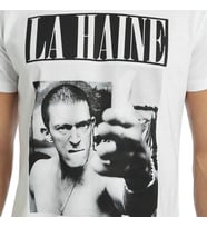 Bant Giyim - La Haine Film Beyaz Erkek T-shirt Tişört