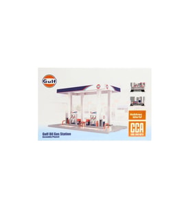 CCA 1/64 Gulf Benzin Gaz İstasyonu Benzinlik Diorama Maketi Gulf