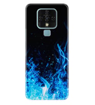 Tecno Camon 16 18P Pova Pova 3 Pova Neo Kılıf Desemli Silikon Blue Fire 1678