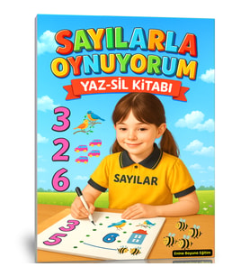 Okul Öncesi Sayılarla Oynuyorum YAZ–SİL Kitabı