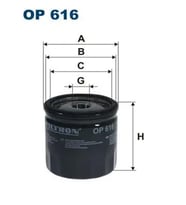 FILTRON OP616 Yag Filtresi 030115561E