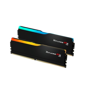 GSKILL 32GB (2X 16GB) DDR5 6400MHZ CL36 RGB DUAL KIT PC RAM / Ripjaws M5 Siyah RGB F5-6400J3648F16GX2-RM5RK