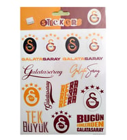 Galatasaray 5 Yıldız Sticker Sheet Karışık Orijinal Lisanslı
