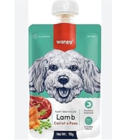 Wanpy Taze Kuzulu Havuçlu Köpek Et Ezmesi Köpek Ödülü  90 gr. X 2 Adet