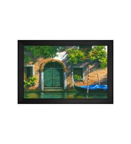 Manzara Temalı Kanvas Tablo 50 x 70 cm Siyah Çerçeve