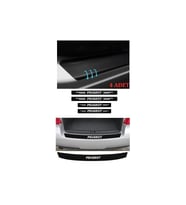 Peugeot 106 İçin Uyumlu Aksesuar Oto Bağaj Ve Kapı Eşiği Sticker Set Karbon