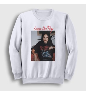 Presmono Unisex Beyaz Space Lana Del Rey Sweatshirt 156951tt