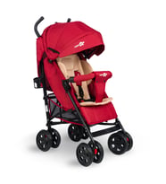 Comfymax Tam Yatar Baston Bebek Arabası – Dark Red (Çok Renkli)