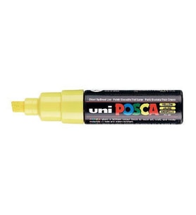 Uni Posca PC-8K Boyama Markörü 8 mm Kesik Uç SARI 