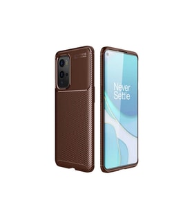 OnePlus 9 Pro Uyumlu Kılıf Zore Negro Silikon Kapak (Kahverengi)
