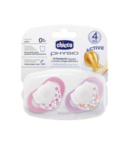 Chicco Physio Kauçuk Emzik 4+ ay - Pembe (Çok Renkli)