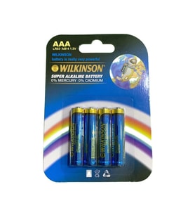 Wılkınson Aaa Lr03 Am-4 4'lü 1.5 V Süper Alkalin İnce Pil