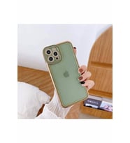 İPHONE 11 İLE UYUMLU KAMERA KORUMALI KENARLARI YALDIZLI RİO KAPAK/KILIF