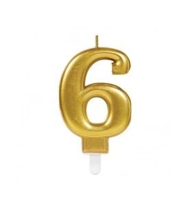 6 Rakam Mum Gold Renk (5343)