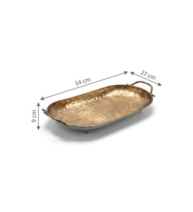DEKORATİF METAL TEPSİ BÜYÜK