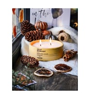 Büyük Boy Beton Soya Wax Amber Ve Lavanta Kokulu Dekoratif Mum (Çok Renkli)