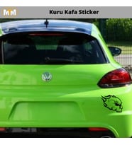 Kuru Kafa Oto Sticker 15 CM
