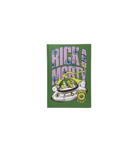 MACMUG YPK-381386 RICK&MORTY FOCUS ON SCIENCE SERT KAPAK 96 YP ÇİZGİLİ DEFTER