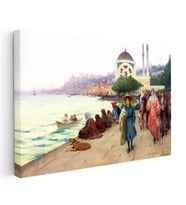 Kanvas Tablo Osmanlı Saray Alayı Sahnesi Osmanlı Tablosu Ev Ofis Duvar Dekoru