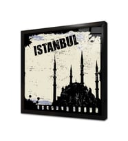 İstanbul Çerçeveli Cam Tablo