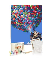 Sayılarla Boyama Seti 40 x 50 cm Tuval Şasesine Gerili Yukarı Bak