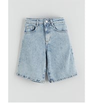 LCW Kids Mavi Taşlı Kız Çocuk Jean Şort