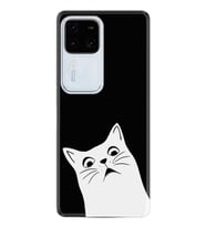 Vivo V30 Kılıf Desenli Silikon Platinium Series Şaşkın Kedi 1900